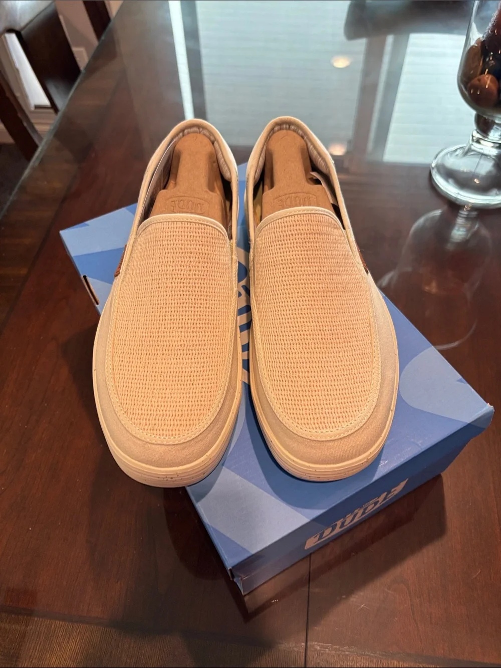 Hey Dude Men's Sunapee Slip-On Loafers in Bone